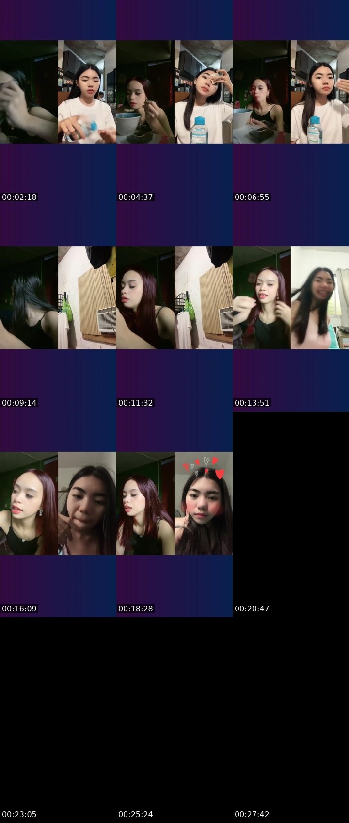 Contact-sheet preview of ♛ ₚₕ Nella ✨'s Liveme recording
