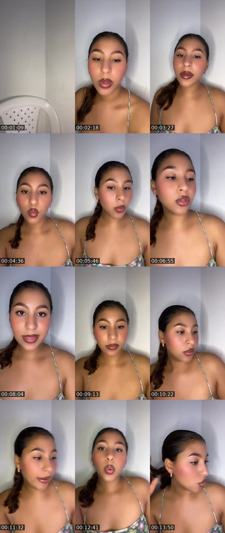 Contact-sheet preview of Caroline 🔱's Liveme recording