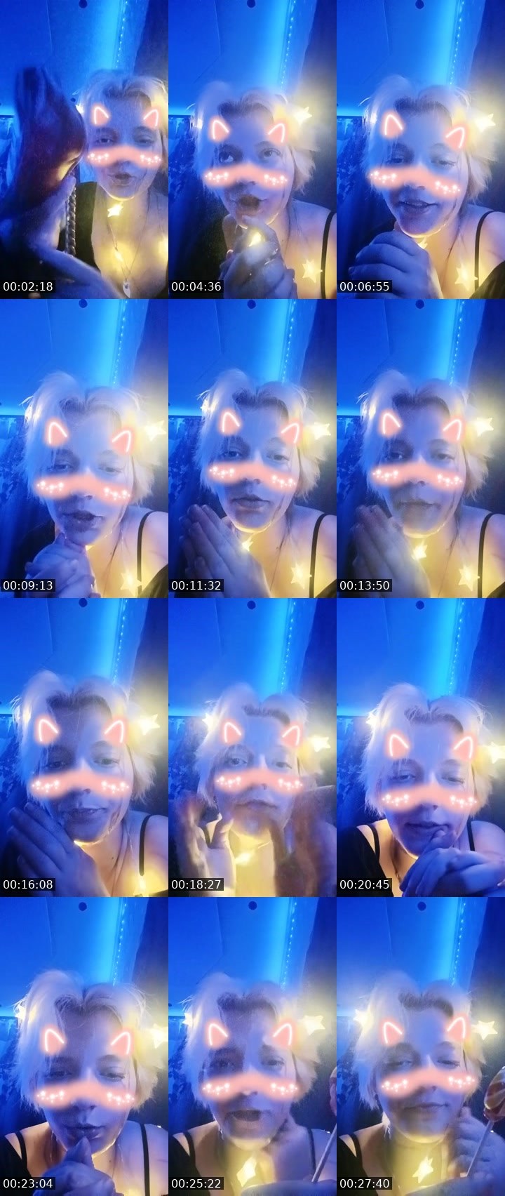 Contact-sheet preview of Neroxy's Liveme recording