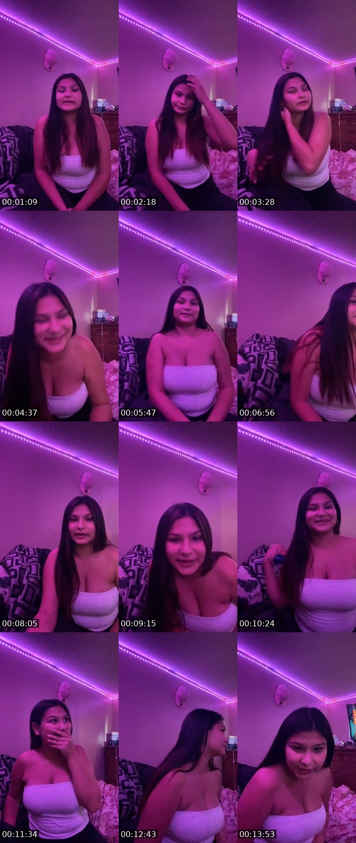 Contact-sheet preview of Annalee's Liveme recording