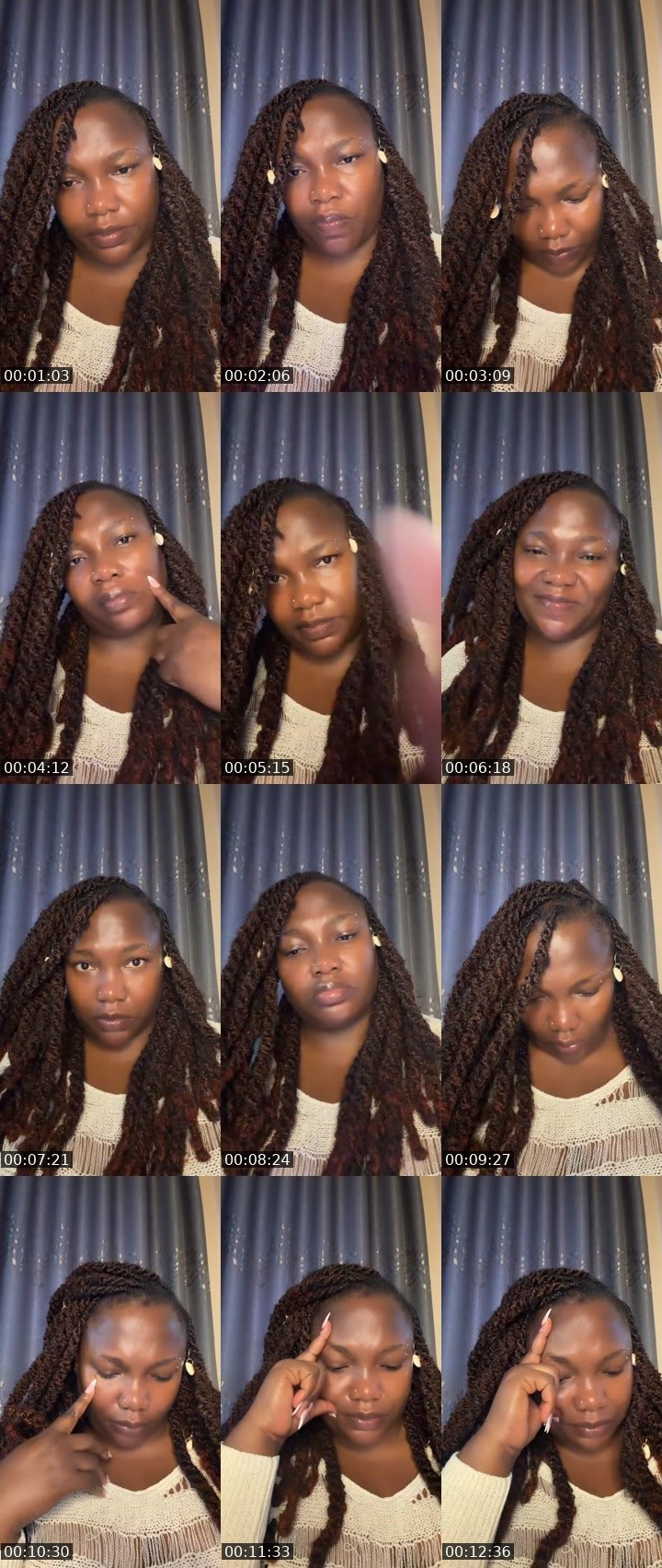 Contact-sheet preview of NATURAL A's Liveme recording