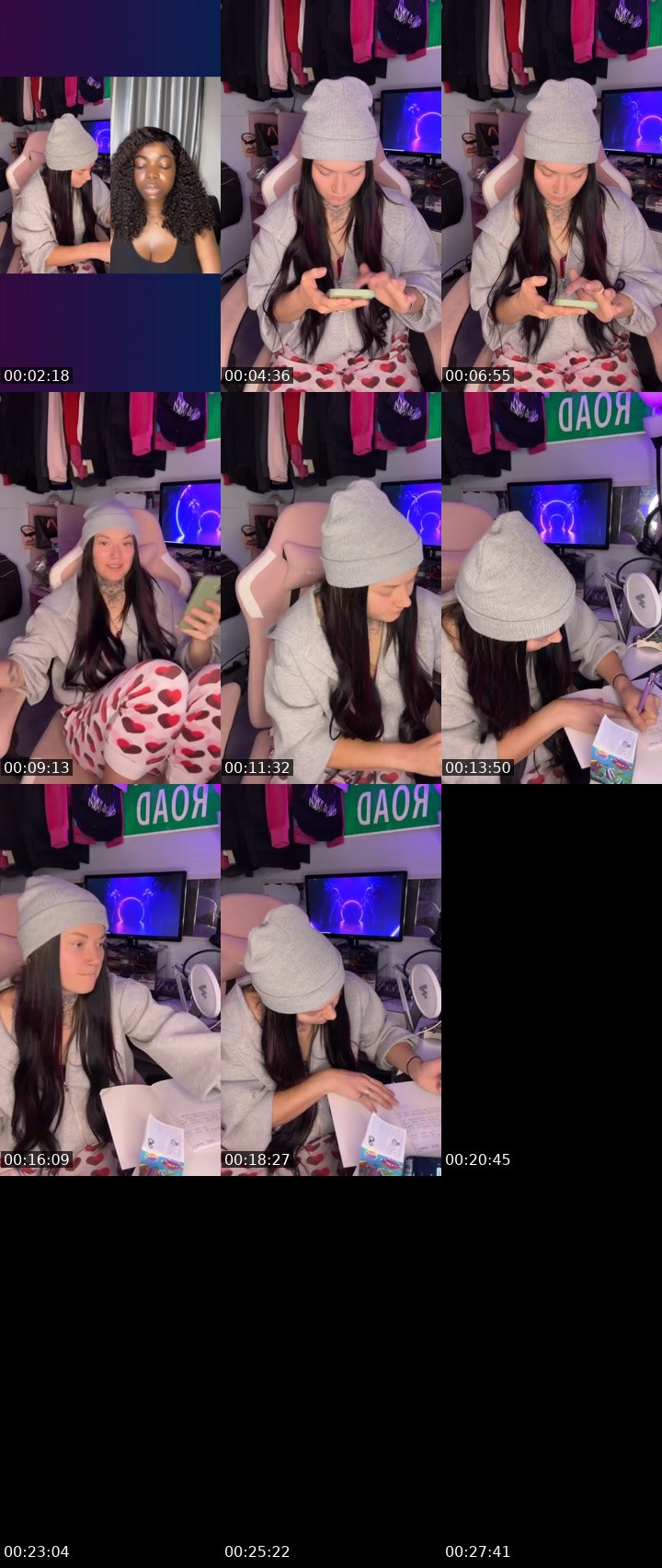 Contact-sheet preview of ✧ርᎧᗰᗴT🤍༞'s Liveme recording