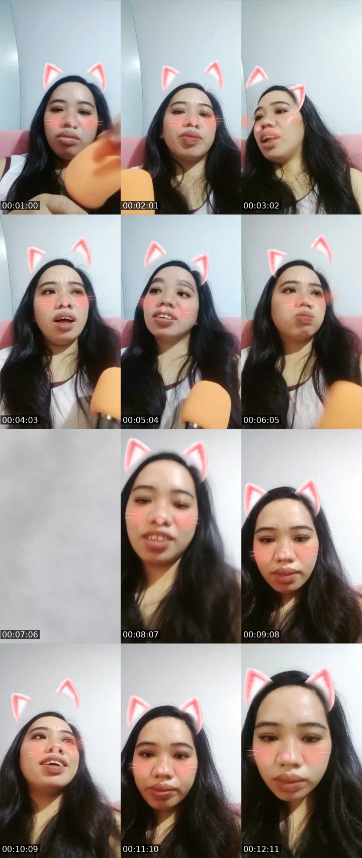 Contact-sheet preview of rose jn's Liveme recording