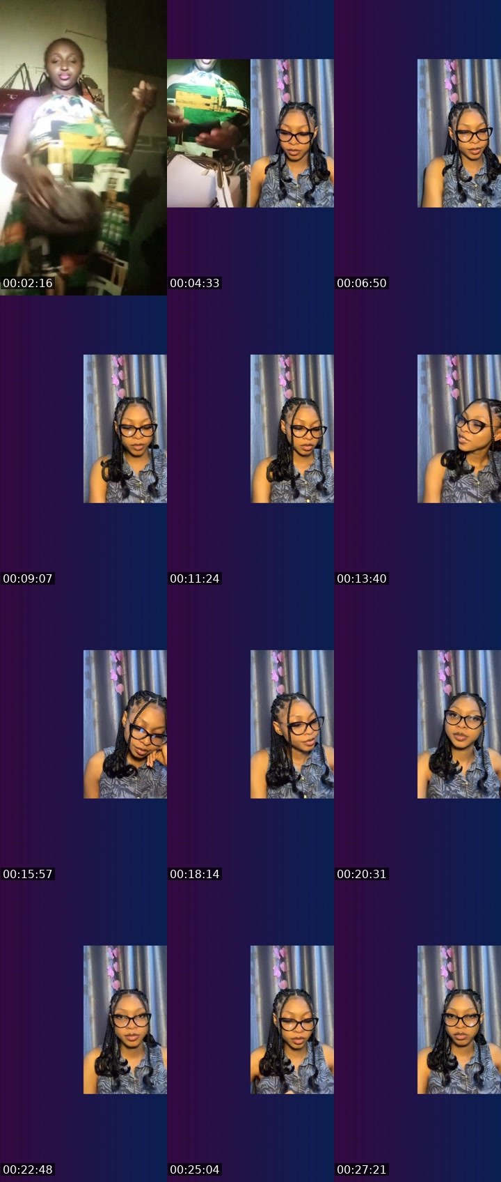 Contact-sheet preview of Jade wire😎's Liveme recording