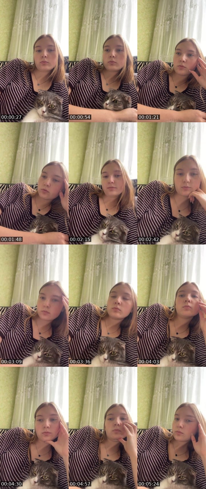 Contact-sheet preview of Поля's Liveme recording