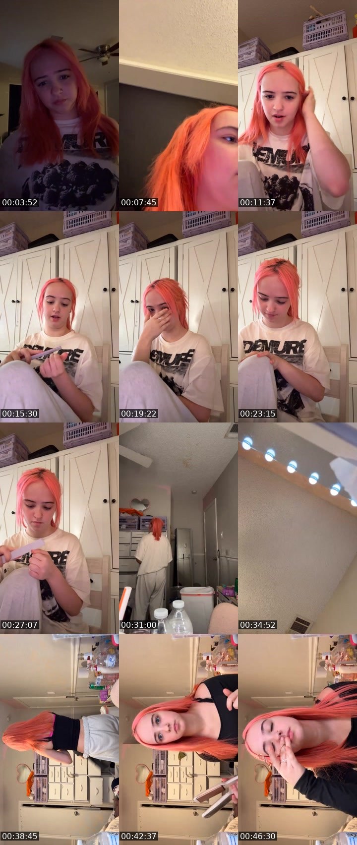 Contact-sheet preview of Precious-397064589's Liveme recording