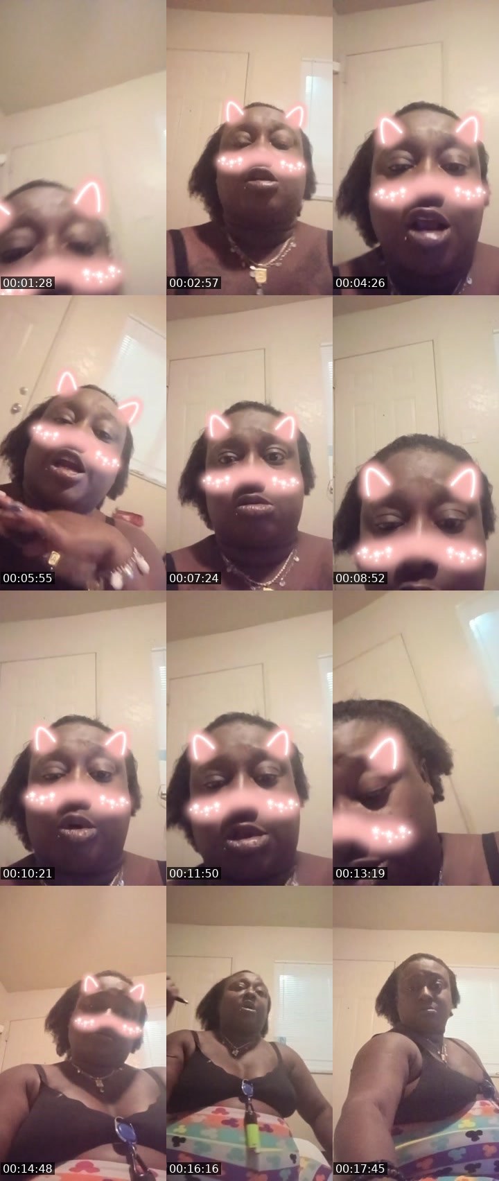 Contact-sheet preview of QVEEN- NETTIE.T's Liveme recording