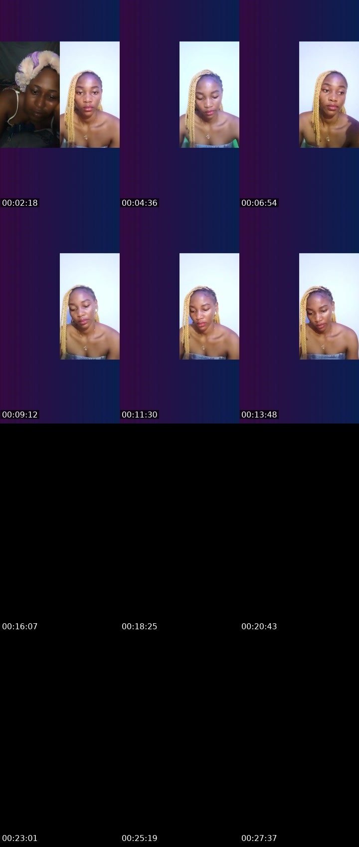 Contact-sheet preview of 🔥💎Stacy🔆's Liveme recording