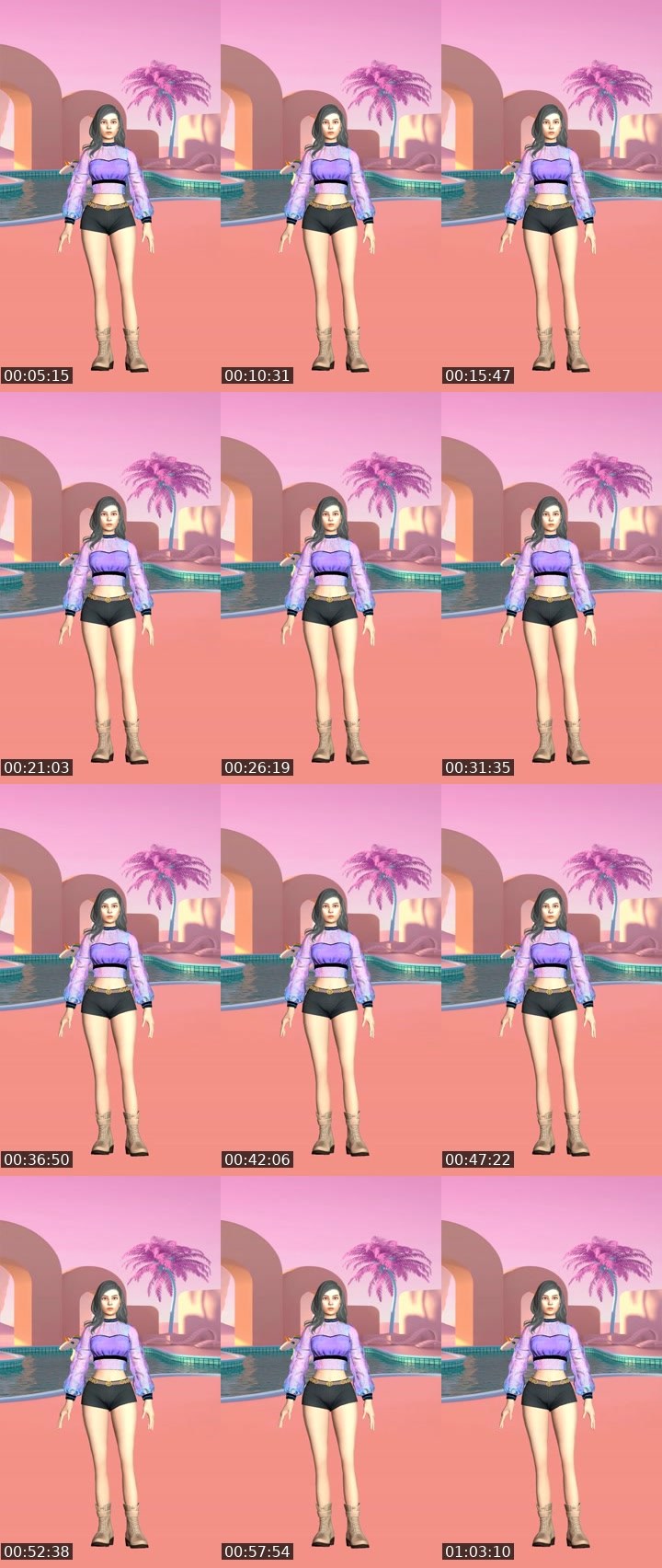 Contact-sheet preview of deja AAA's Liveme recording
