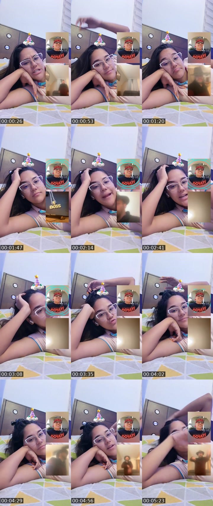 Contact-sheet preview of 🌹 ꮪꭺꮇꭺɴꭲꮋꭺ☁️ ✩'s Liveme recording