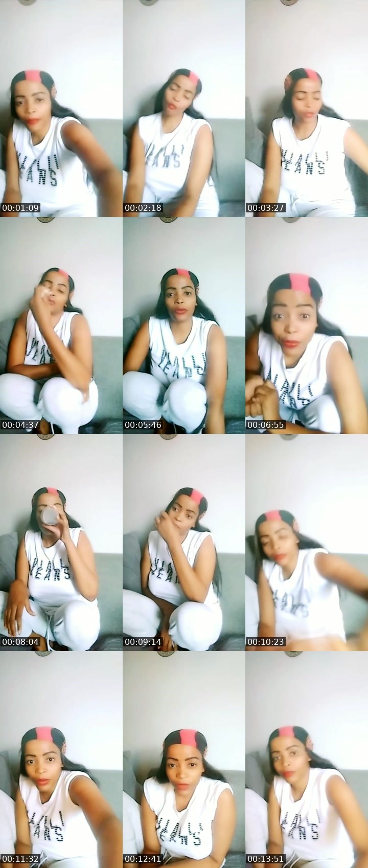 Contact-sheet preview of Thobile's Liveme recording