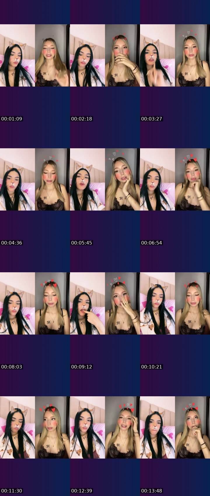 Contact-sheet preview of ✨🌖𝐆É𝐍𝐎𝐕𝐀🩷's Liveme recording