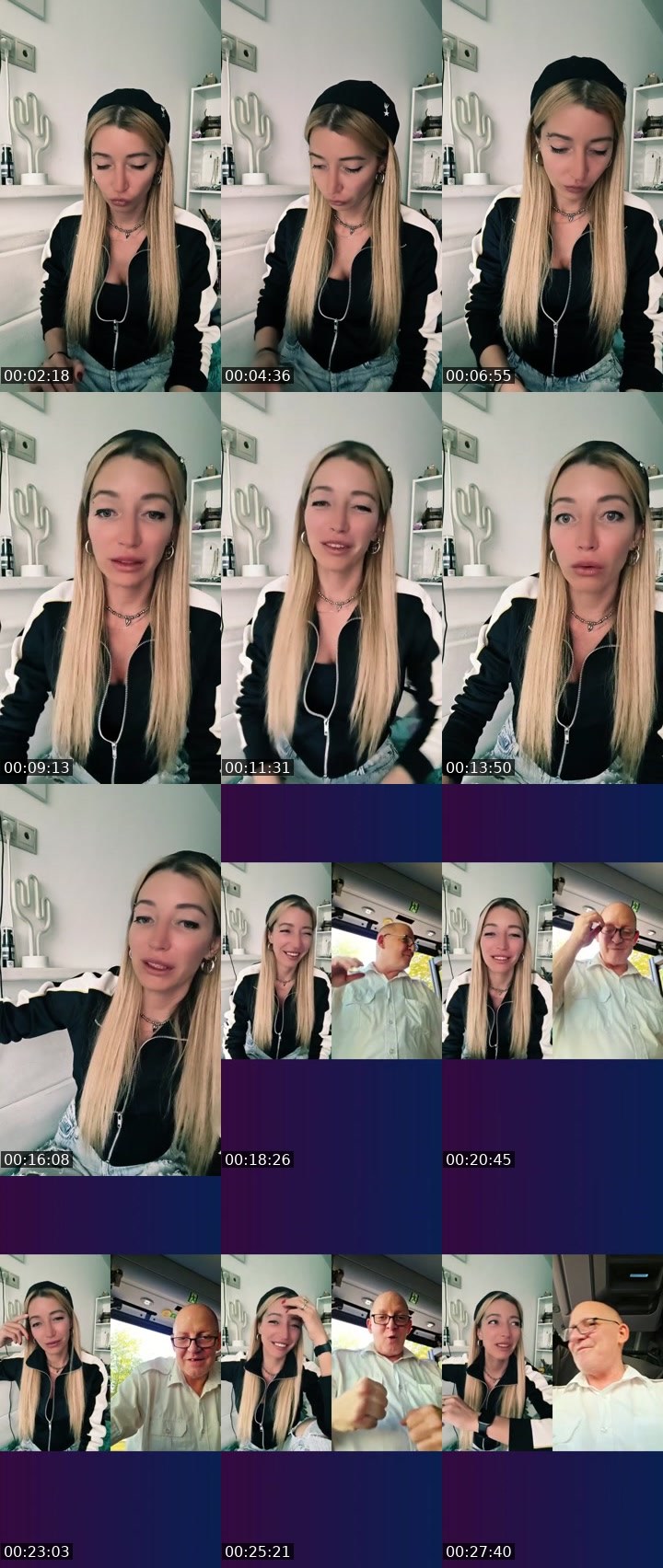 Contact-sheet preview of 😉Kate 🤍℄'s Liveme recording