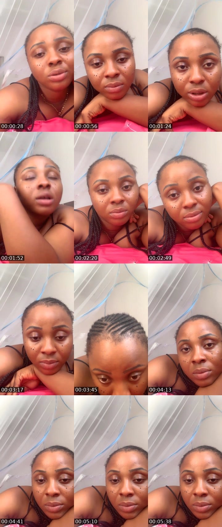 Contact-sheet preview of Cindy baby's Liveme recording