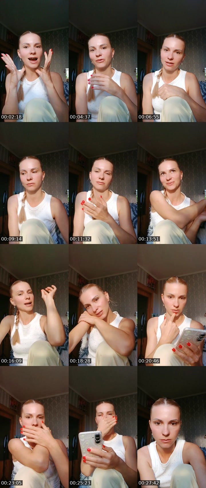 Contact-sheet preview of 🎀 Senorita 🎀's Liveme recording
