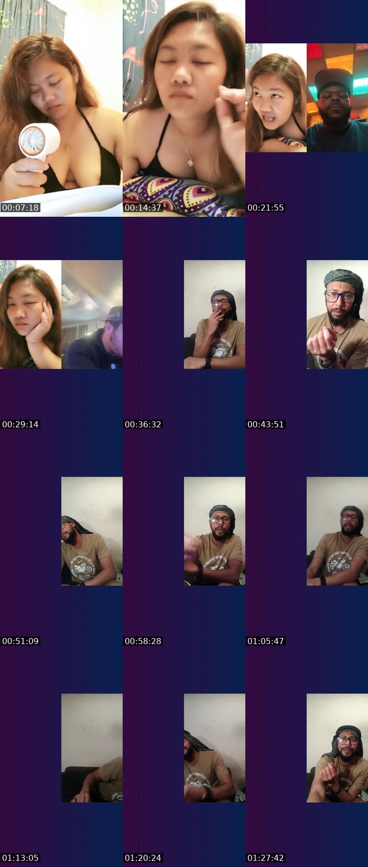 Contact-sheet preview of 🥀LALA📸's Liveme recording