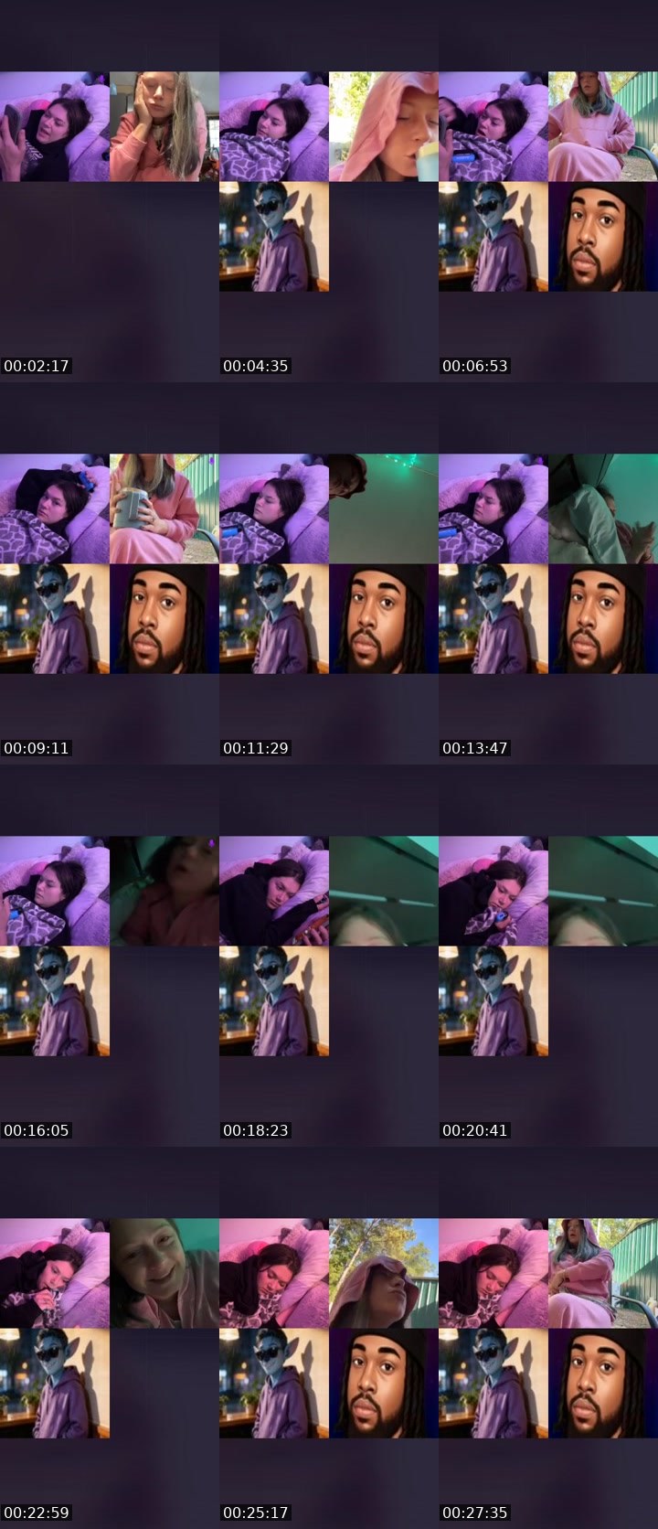 Contact-sheet preview of ✧ርᎧᗰᗴT🤍༞'s Liveme recording