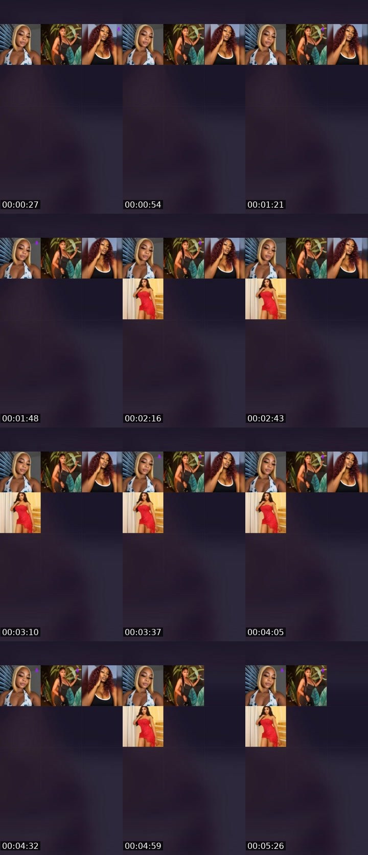 Contact-sheet preview of 🪽𝚁𝚊𝚌𝚑𝚎𝚕ꨄ💔's Liveme recording