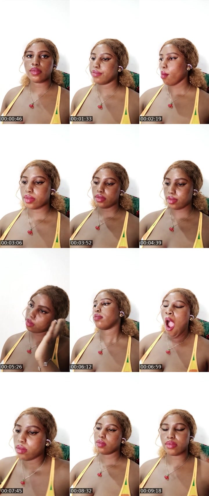 Contact-sheet preview of Caramel 🏦's Liveme recording