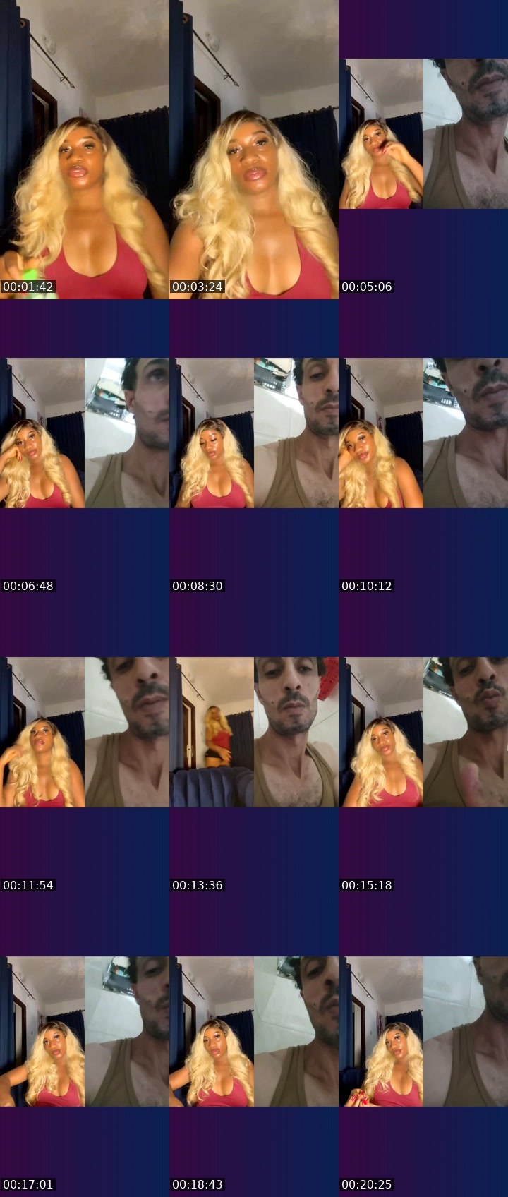 Contact-sheet preview of STAR✨🏦's Liveme recording