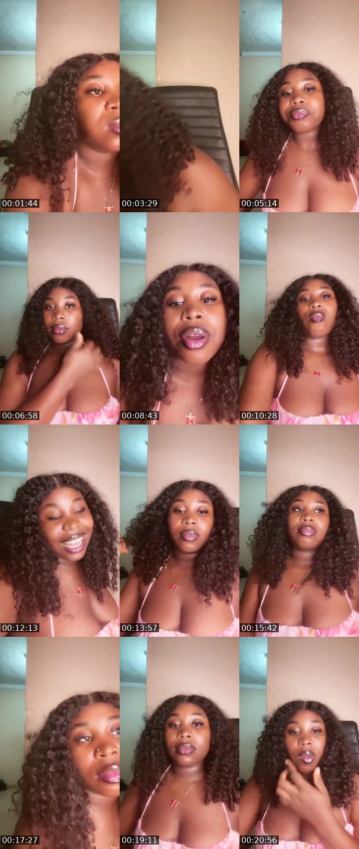 Contact-sheet preview of 4.5k🏦baby Sandra 🍫's Liveme recording