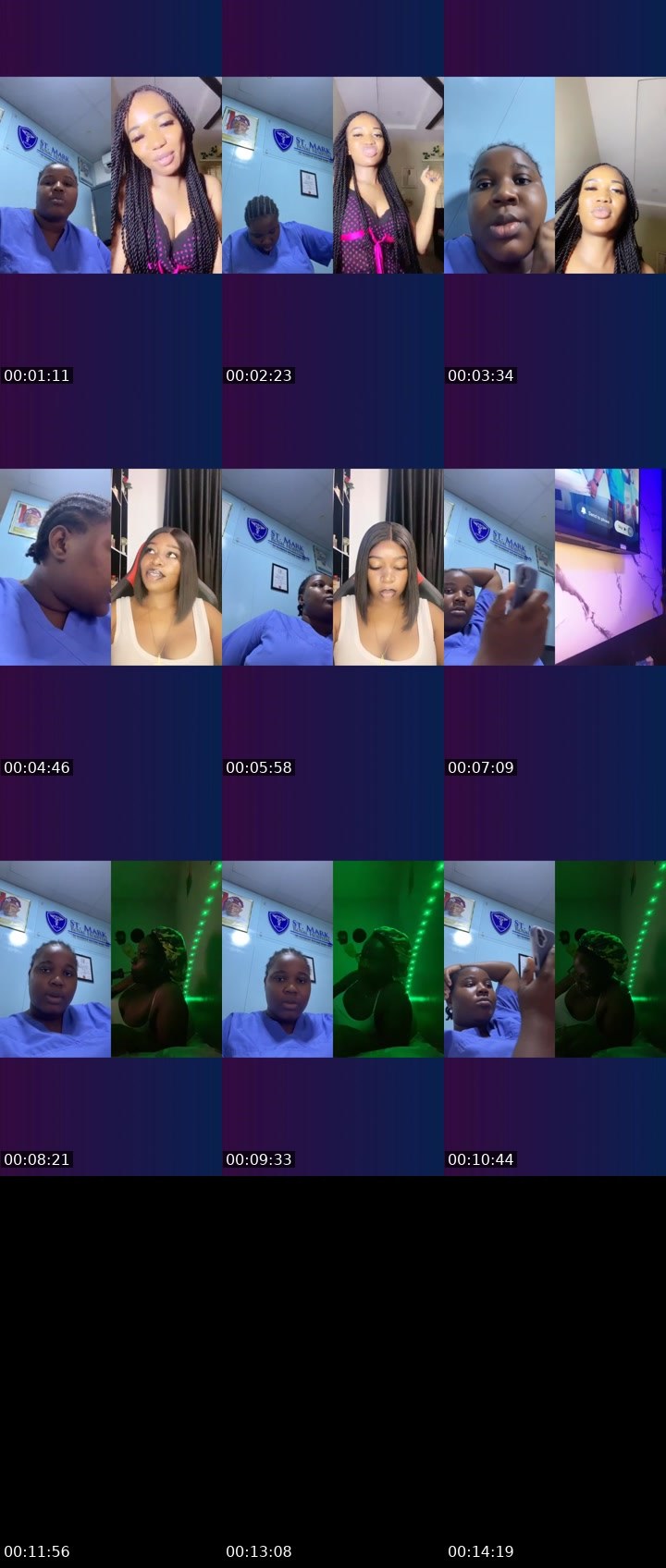 Contact-sheet preview of JADĘLLA's Liveme recording
