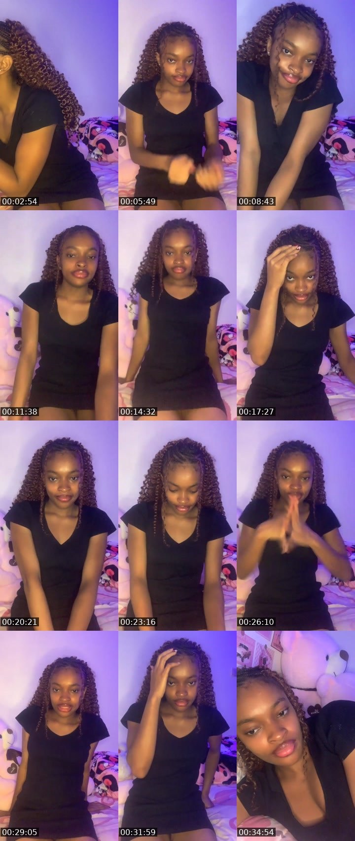 Contact-sheet preview of Creamy💗's Liveme recording