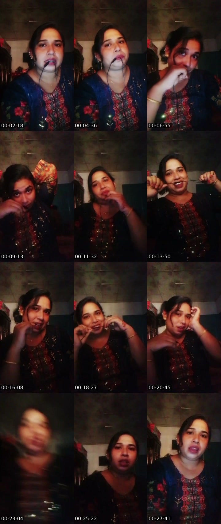 Contact-sheet preview of Angel Arohi's Liveme recording