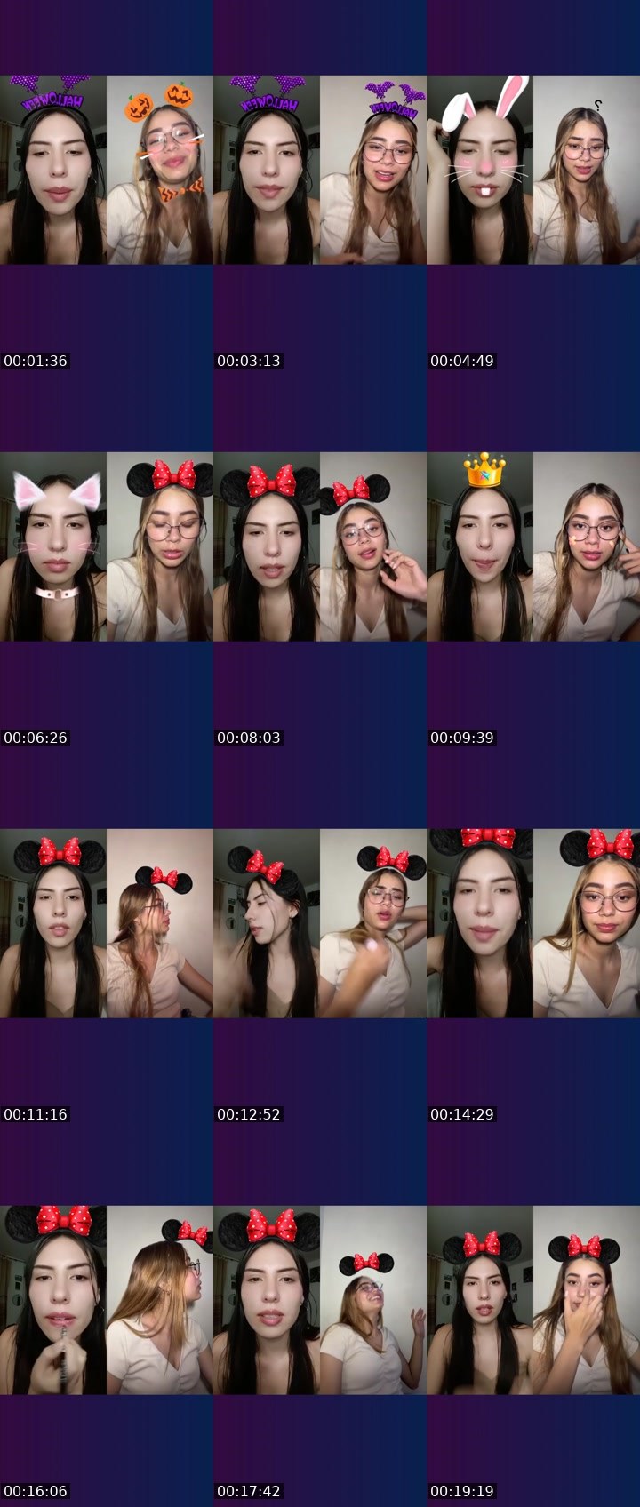 Contact-sheet preview of 🦋💫 Mila_22's Liveme recording