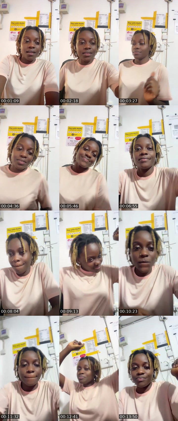 Contact-sheet preview of Breeze 🌊's Liveme recording