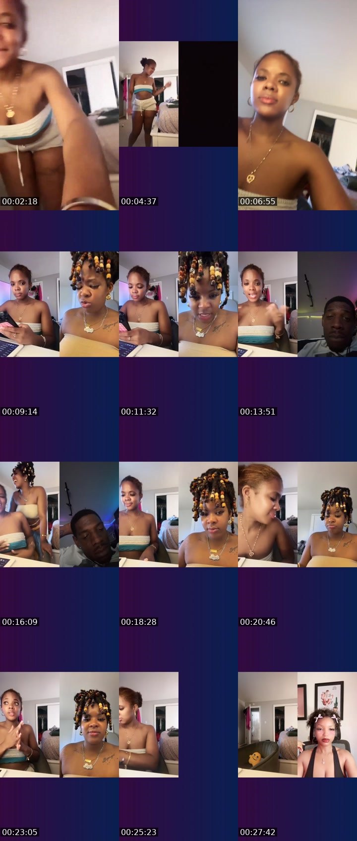 Contact-sheet preview of A_baby's Liveme recording
