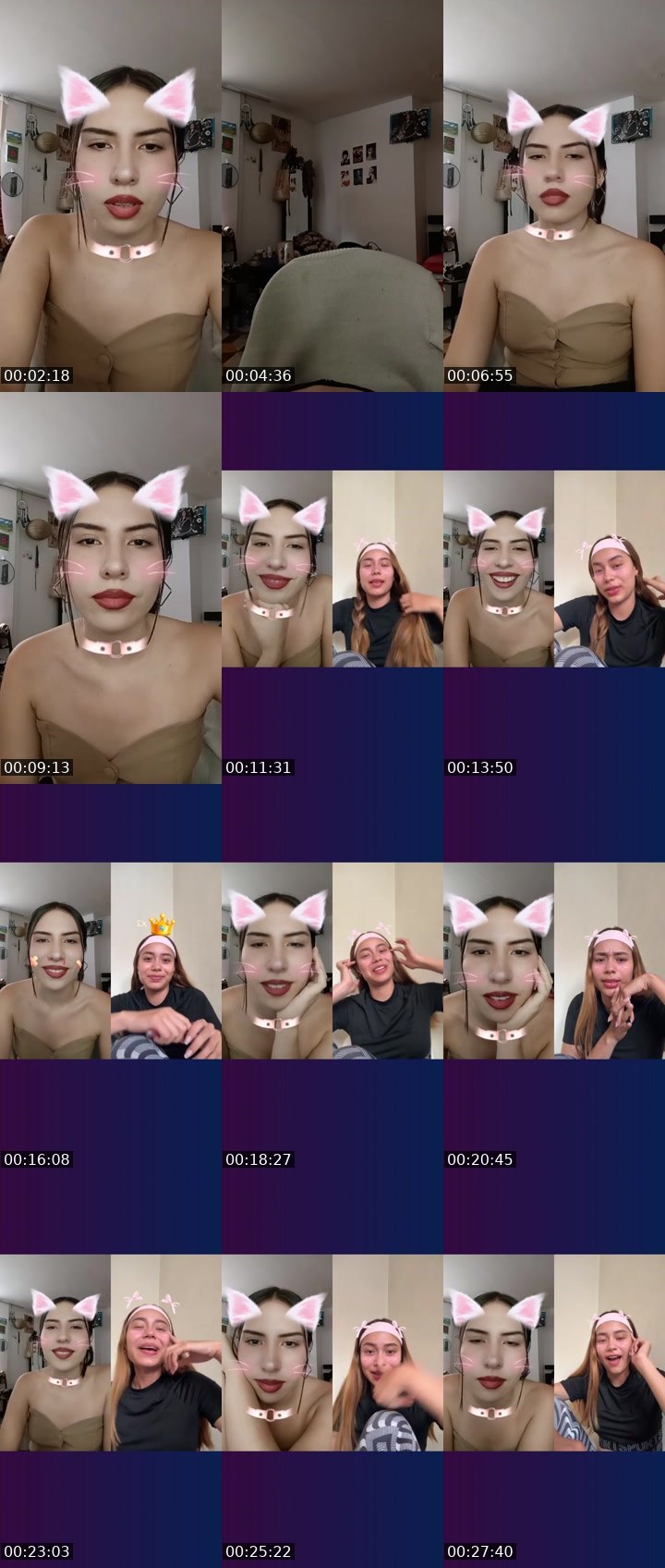 Contact-sheet preview of 🦋💫 Mila_22's Liveme recording