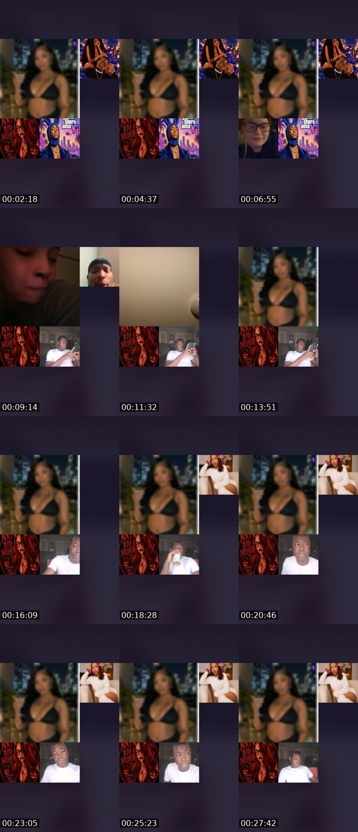 Contact-sheet preview of ✈️Heavėnľy✈️🦍's Liveme recording