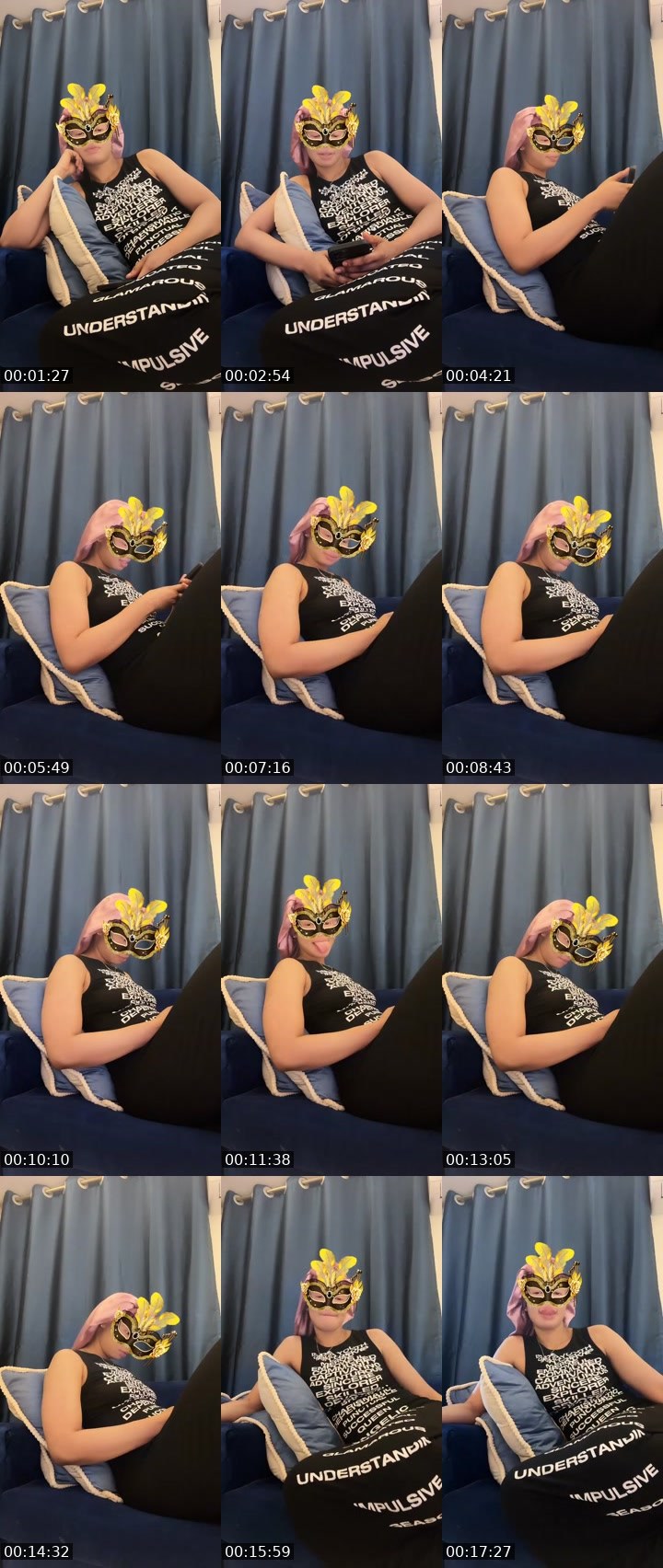 Contact-sheet preview of Princess21's Liveme recording