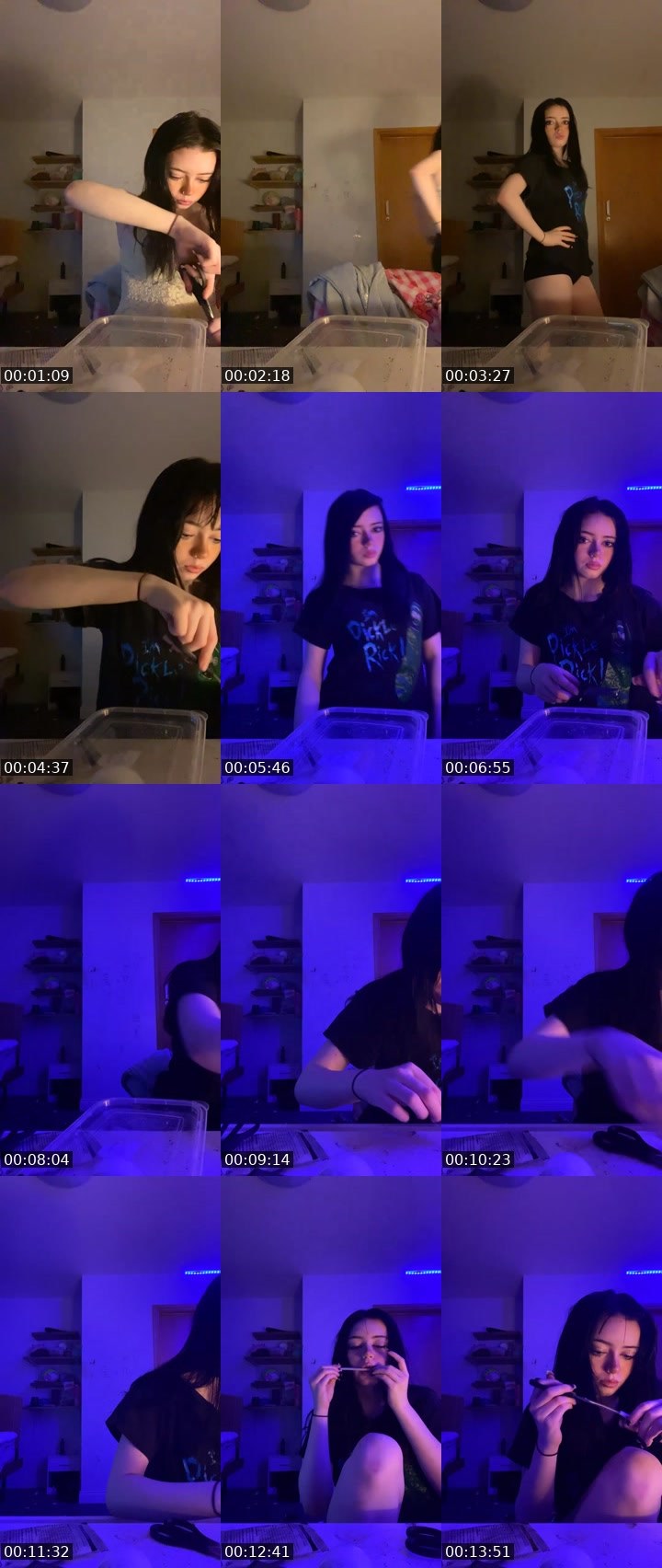 Contact-sheet preview of Kourtney42o's Liveme recording
