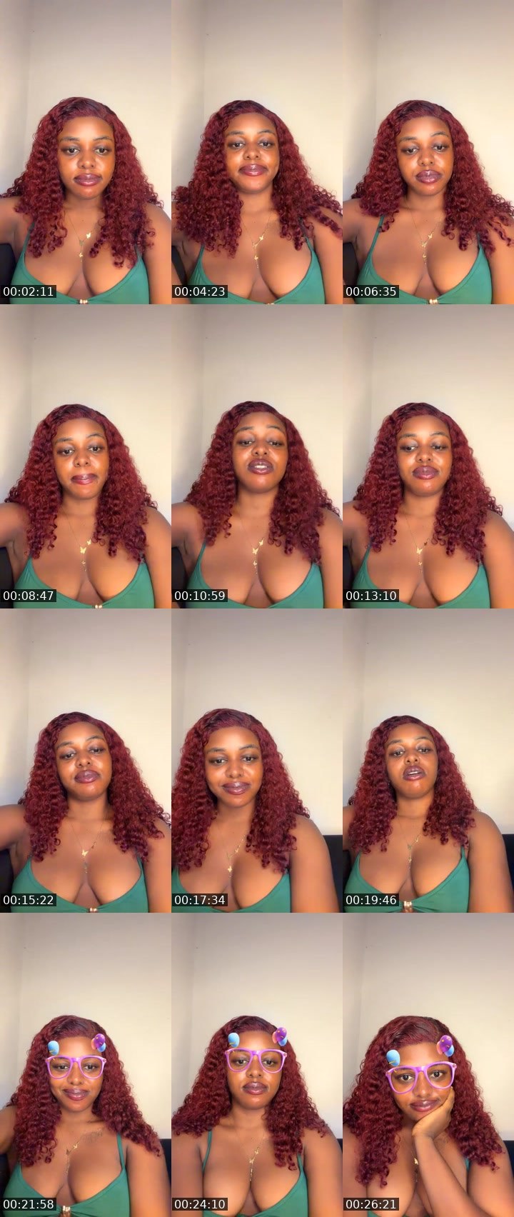 Contact-sheet preview of Candy 💋🤪's Liveme recording