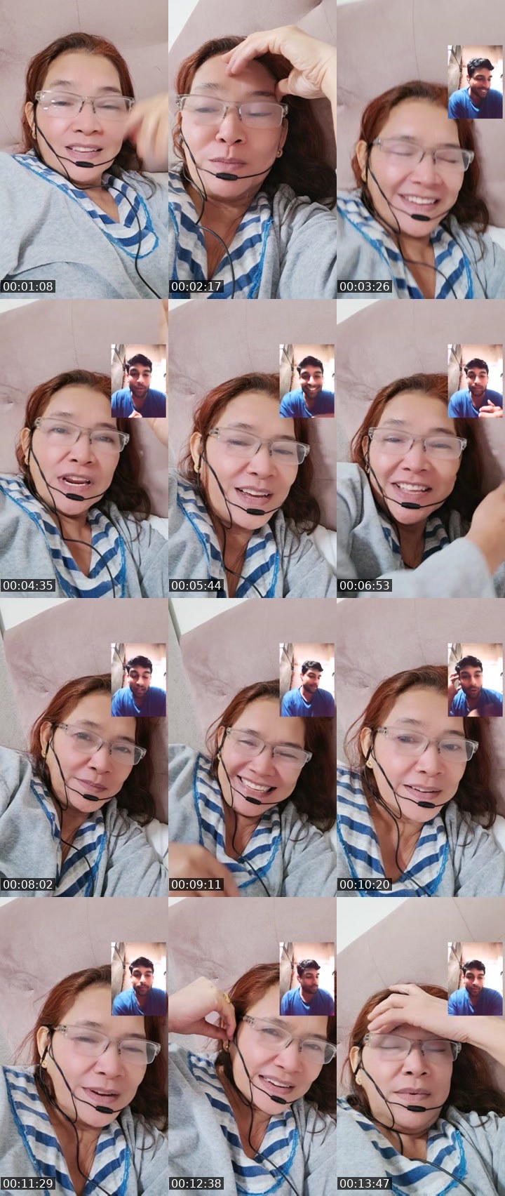 Contact-sheet preview of ❤️old woman✌️'s Liveme recording