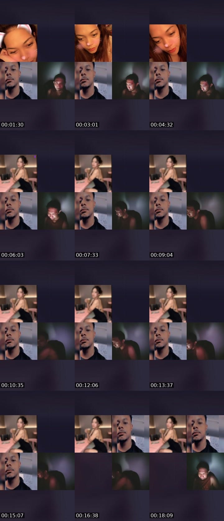 Contact-sheet preview of ☝️💙QUEEN_MC🦋🫧's Liveme recording