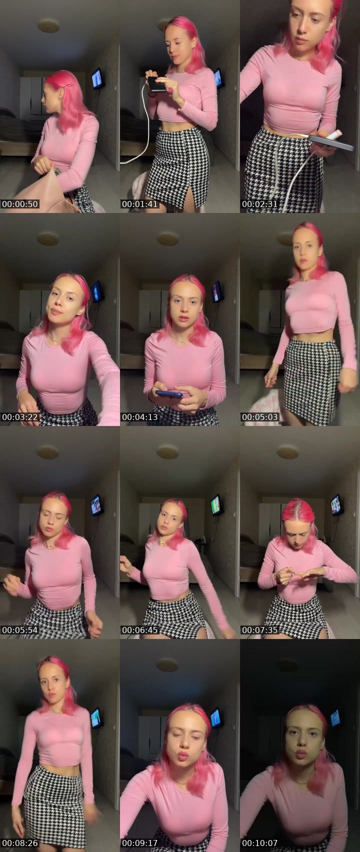 Contact-sheet preview of Olya_Pink🎀21К💎🙏's Liveme recording
