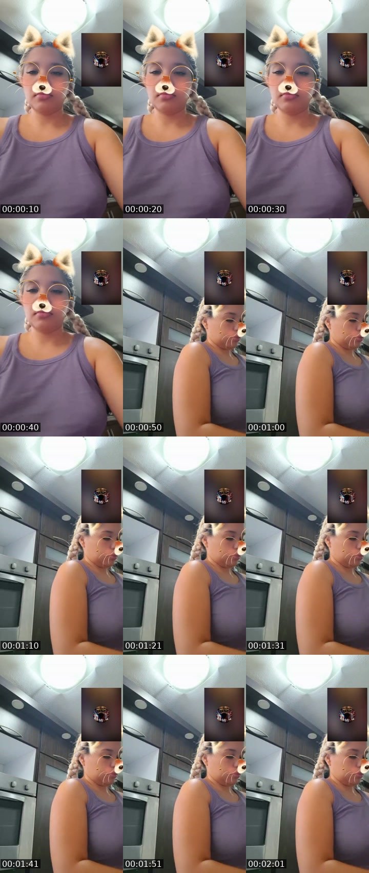 Contact-sheet preview of 👑⃤Queenlinda💎's Liveme recording