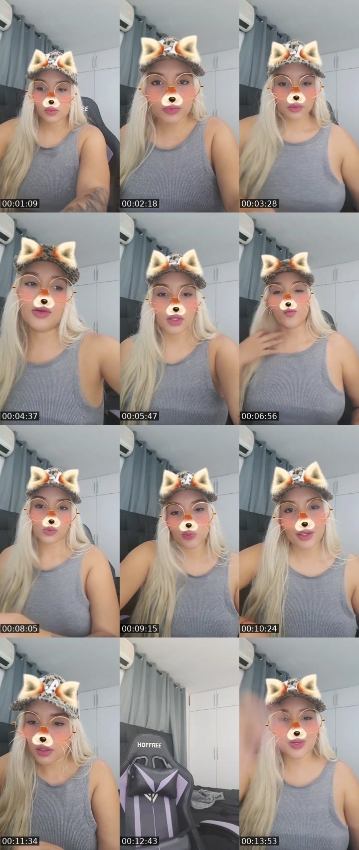 Contact-sheet preview of 👑⃤Queenlinda💎's Liveme recording