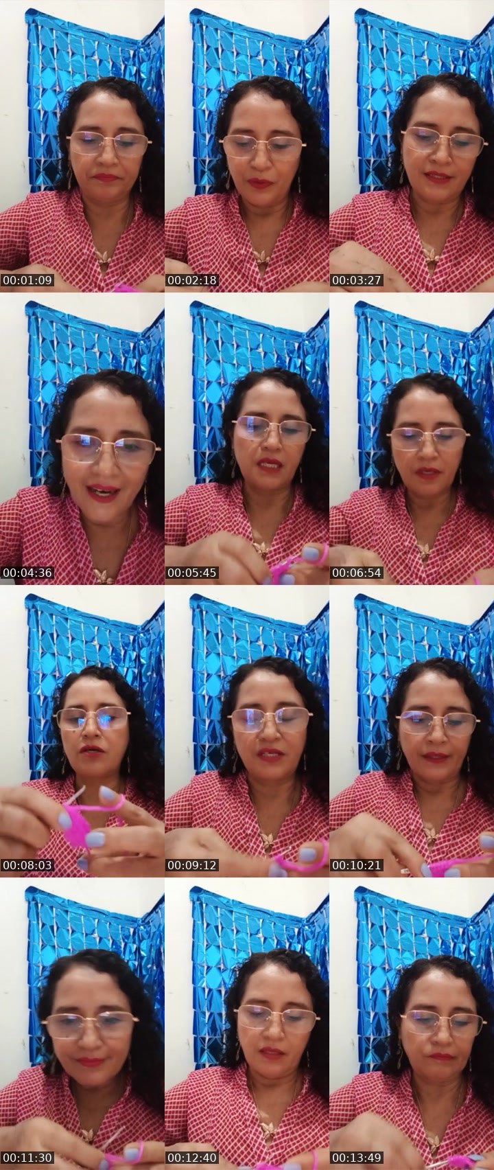 Contact-sheet preview of yan🌸🍫's Liveme recording