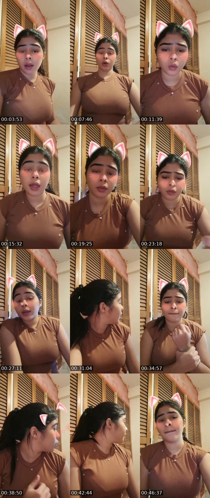 Contact-sheet preview of mery mery🌈's Liveme recording