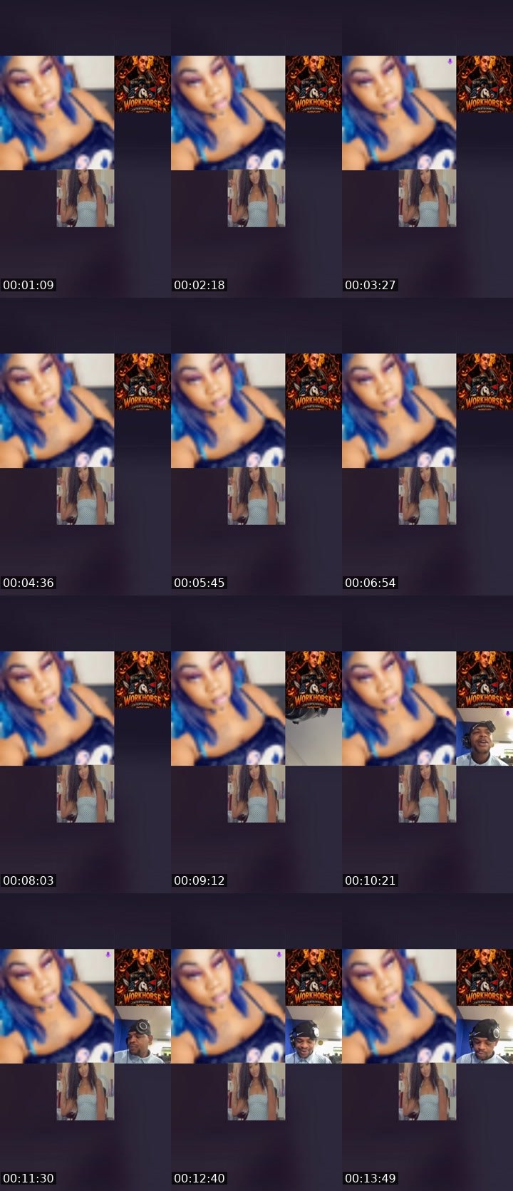Contact-sheet preview of Ł€Ǥ€ŇĐŞRͩᴇͣᴀʟ𝐿atte's Liveme recording
