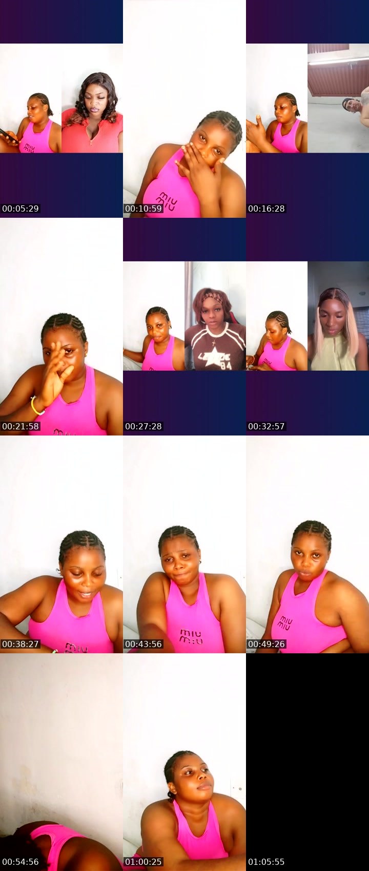 Contact-sheet preview of 🕊️CREAMY💜's Liveme recording