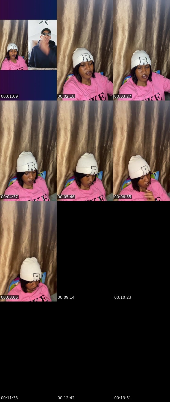 Contact-sheet preview of 2nd ✯☞ SASA🟦⛓️'s Liveme recording