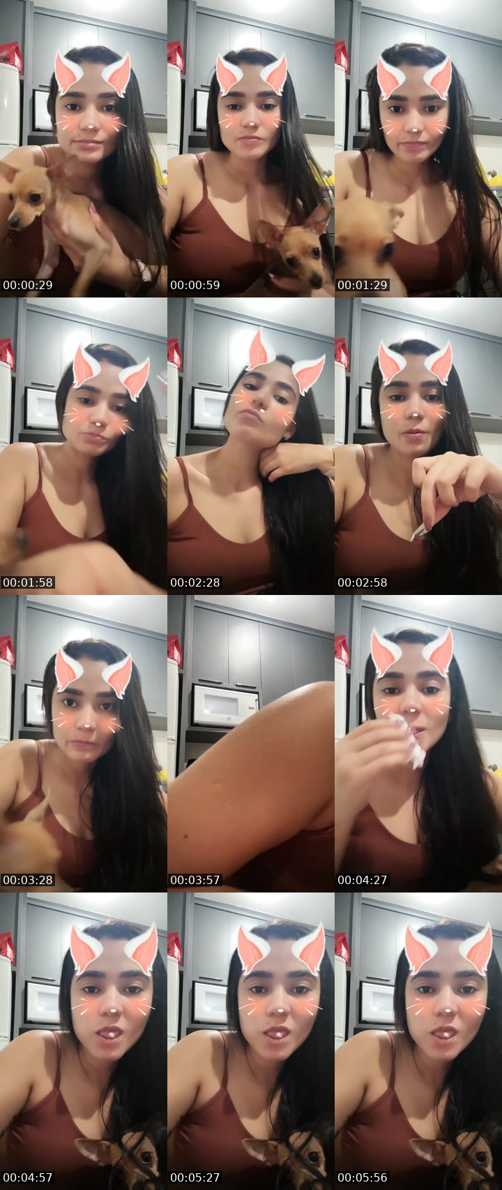 Contact-sheet preview of Julia da silvaaa🇧🇷's Liveme recording