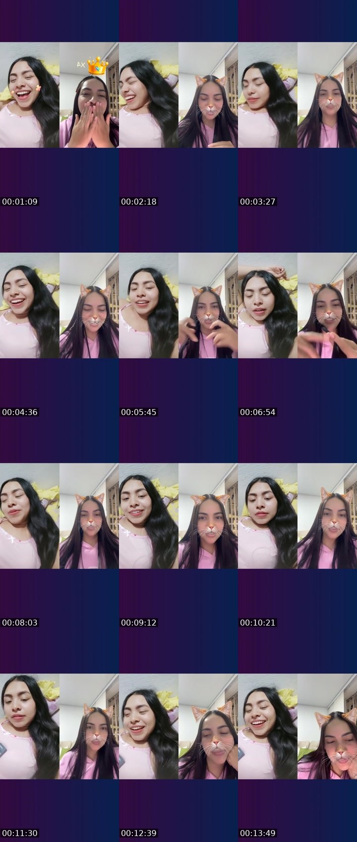 Contact-sheet preview of 𓅓⃤Vida?😌🍺's Liveme recording