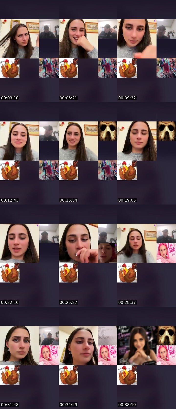 Contact-sheet preview of 𝐸𝓂𝓂𝒾𝒯𝓇𝒶𝒾𝓁🐾's Liveme recording