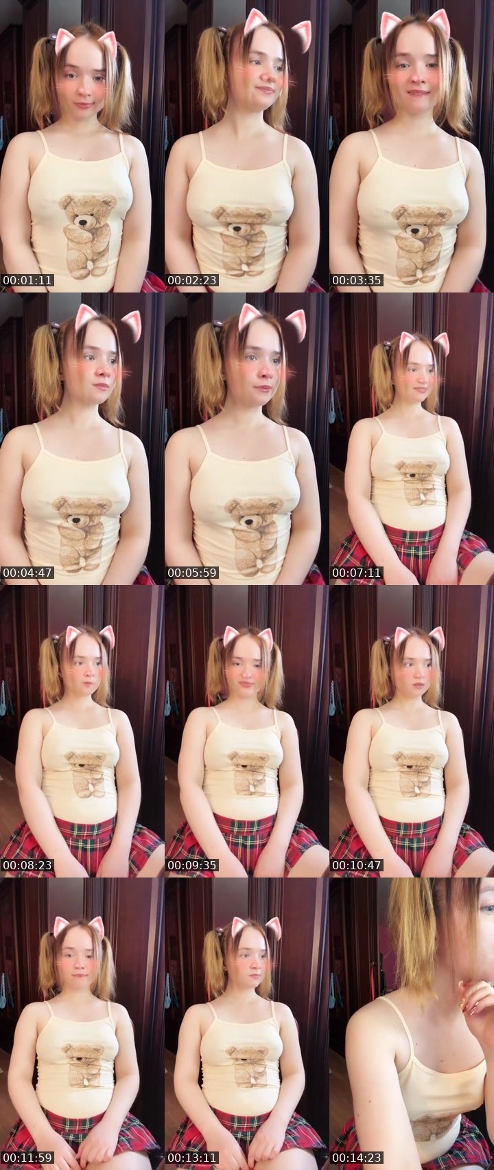 Contact-sheet preview of Tanya Oink-Oink's Liveme recording